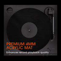 Black 4mm Acrylic Turntable Slipmat