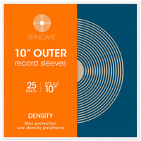 10" DENSITY Polythene Outer Sleeves (25 Pack)