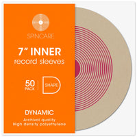 7" DYNAMIC Rounded Inner Sleeves (50 Pack)